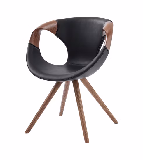 High Quality Office Furniture Modern Solid Wood Legs Fabric Arm Chair Leisure Chair
