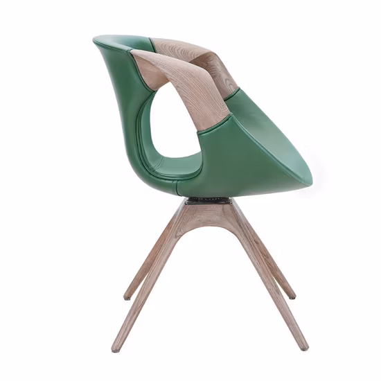 High Quality Office Furniture Modern Solid Wood Legs Fabric Arm Chair Leisure Chair
