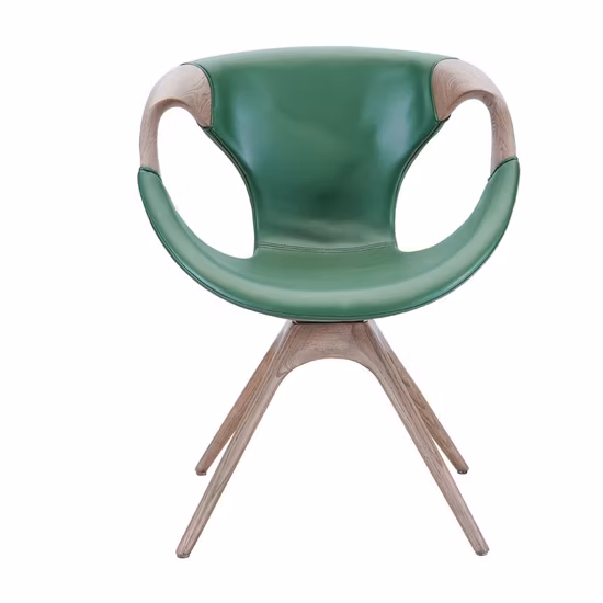 Высококачественная офисная мебель, современное кресло из ткани с ножками из массива дерева, кресло для отдыха